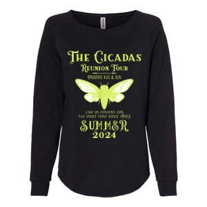 The Cicada Reunion U.S 2024 Cicada Concert Fest Lover Womens California Wash Sweatshirt