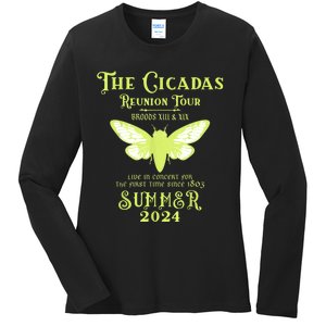 The Cicada Reunion U.S 2024 Cicada Concert Fest Lover Ladies Long Sleeve Shirt