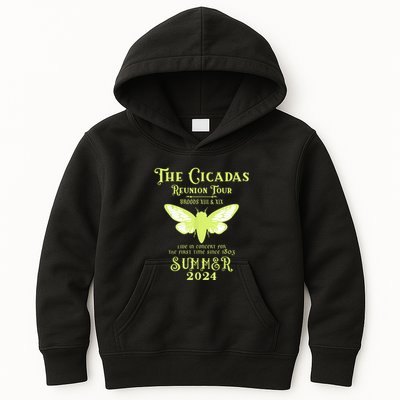 The Cicada Reunion U.S 2024 Cicada Concert Fest Lover Kids Hoodie