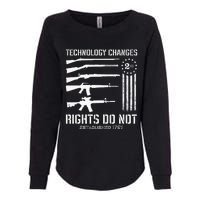 Technology Changes Rights Do Not Gun Rights 2A Statement Womens California Wash Sweatshirt