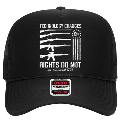 Technology Changes Rights Do Not Gun Rights 2A Statement Trucker Hat