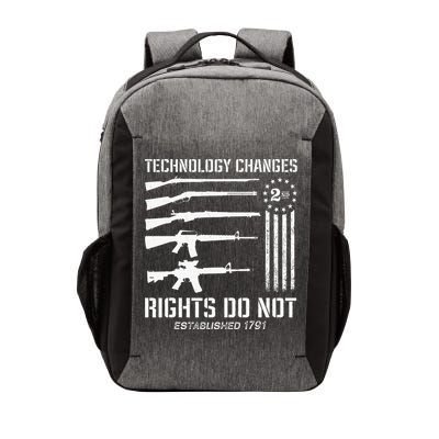 Technology Changes Rights Do Not Gun Rights 2A Statement Vector Backpack