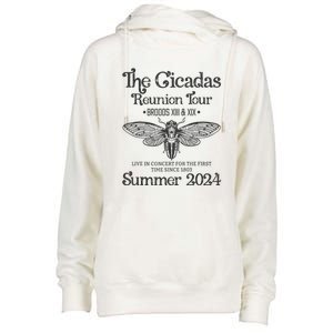 The Cicada Reunion U.S Tours 2024 Cicada Concert Fest Lover Gift Womens Funnel Neck Pullover Hood