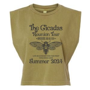 The Cicada Reunion U.S Tours 2024 Cicada Concert Fest Lover Gift Garment-Dyed Women's Muscle Tee