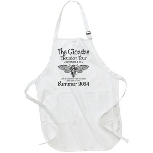 The Cicada Reunion U.S Tours 2024 Cicada Concert Fest Lover Gift Full-Length Apron With Pockets