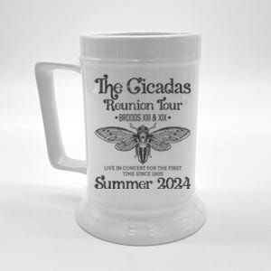 The Cicada Reunion U.S Tours 2024 Cicada Concert Fest Lover Gift Beer Stein