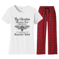 The Cicada Reunion U.S Tours 2024 Cicada Concert Fest Lover Gift Women's Flannel Pajama Set