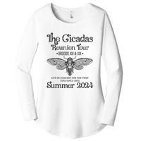 The Cicada Reunion U.S Tours 2024 Cicada Concert Fest Lover Gift Women's Perfect Tri Tunic Long Sleeve Shirt