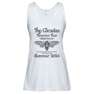 The Cicada Reunion U.S Tours 2024 Cicada Concert Fest Lover Gift Ladies Essential Flowy Tank