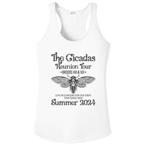 The Cicada Reunion U.S Tours 2024 Cicada Concert Fest Lover Gift Ladies PosiCharge Competitor Racerback Tank