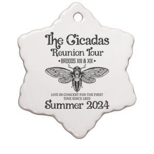 The Cicada Reunion U.S Tours 2024 Cicada Concert Fest Lover Gift Ceramic Star Ornament