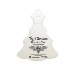 The Cicada Reunion U.S Tours 2024 Cicada Concert Fest Lover Gift Ceramic Tree Ornament