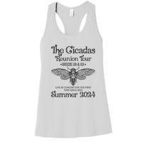 The Cicada Reunion U.S Tours 2024 Cicada Concert Fest Lover Gift Women's Racerback Tank