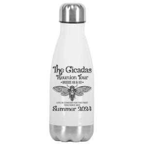 The Cicada Reunion U.S Tours 2024 Cicada Concert Fest Lover Gift Stainless Steel Insulated Water Bottle