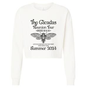 The Cicada Reunion U.S Tours 2024 Cicada Concert Fest Lover Gift Cropped Pullover Crew