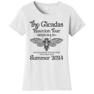 The Cicada Reunion U.S Tours 2024 Cicada Concert Fest Lover Gift Women's T-Shirt