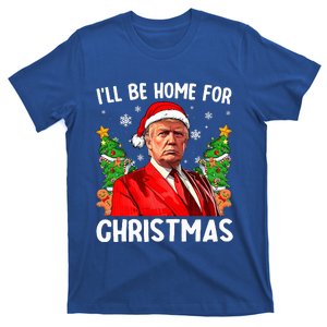 Trump Christmas Santa Hat Ill Be Home For Christmas T-Shirt