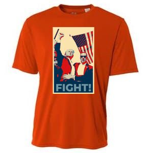 Trump CanT Stop Fight And Fighgift American Patriotism Funny Gift Cooling Performance Crew T-Shirt