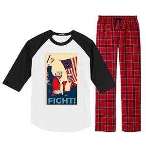 Trump CanT Stop Fight And Fighgift American Patriotism Funny Gift Raglan Sleeve Pajama Set