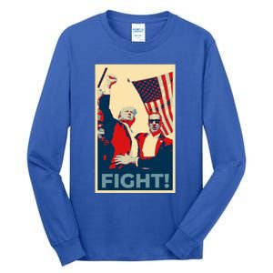 Trump CanT Stop Fight And Fighgift American Patriotism Funny Gift Tall Long Sleeve T-Shirt