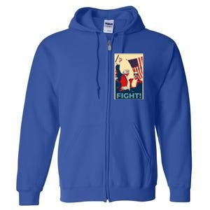 Trump CanT Stop Fight And Fighgift American Patriotism Funny Gift Full Zip Hoodie