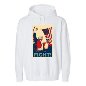 Trump CanT Stop Fight And Fighgift American Patriotism Funny Gift Garment-Dyed Fleece Hoodie