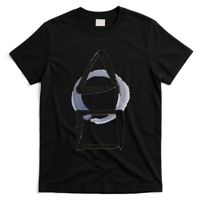 Triangle Circle Square Calligraphy Enso T-Shirt