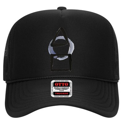 Triangle Circle Square Calligraphy Enso Trucker Hat