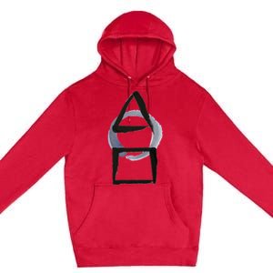 Triangle Circle Square Calligraphy Enso Premium Pullover Hoodie