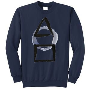 Triangle Circle Square Calligraphy Enso Sweatshirt