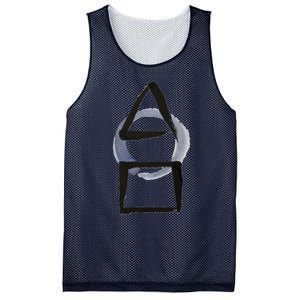 Triangle Circle Square Calligraphy Enso Mesh Reversible Basketball Jersey Tank