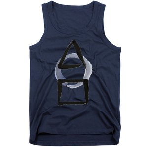 Triangle Circle Square Calligraphy Enso Tank Top