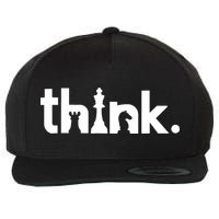 Think Chess Shirt Matching Gambit Chess Player And ChessLove Wool Snapback Cap