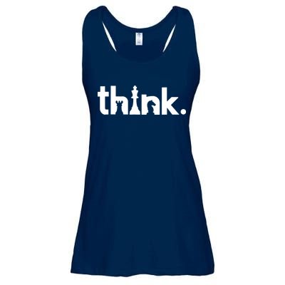 Think Chess Shirt Matching Gambit Chess Player And ChessLove Ladies Essential Flowy Tank