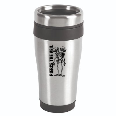 Tan Conjoined Skeleton 16oz Travel Tumbler