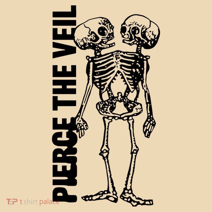 Tan Conjoined Skeleton Zip Tote Bag