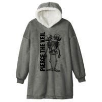 Tan Conjoined Skeleton Hooded Wearable Blanket