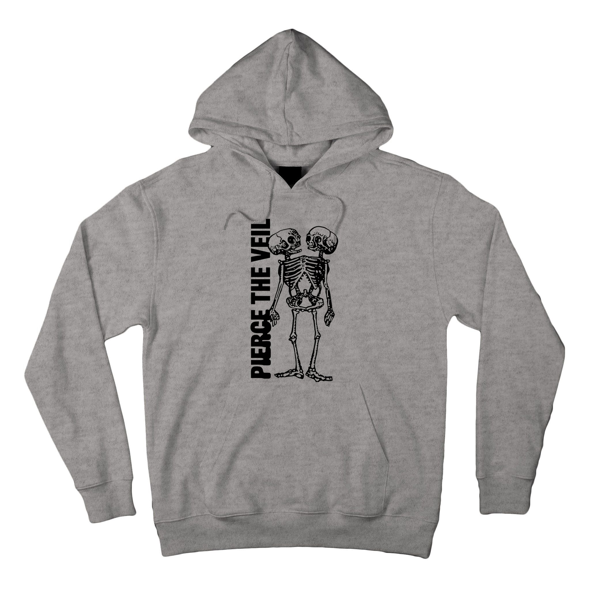 Tan Conjoined Skeleton Tall Hoodie