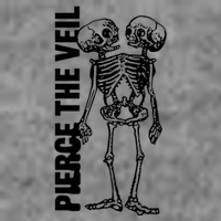 Tan Conjoined Skeleton Tall Hoodie