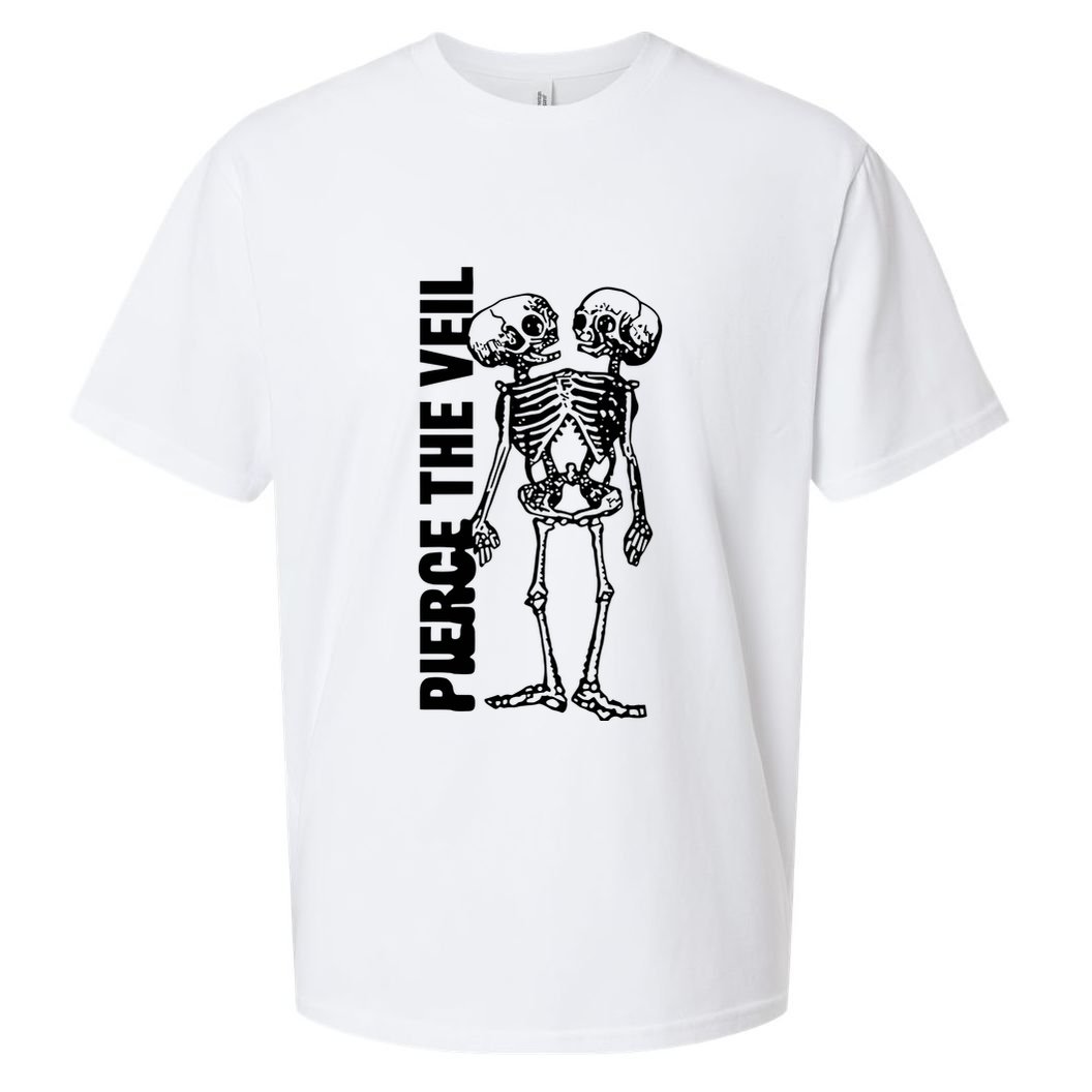 Tan Conjoined Skeleton Sueded Cloud Jersey T-Shirt
