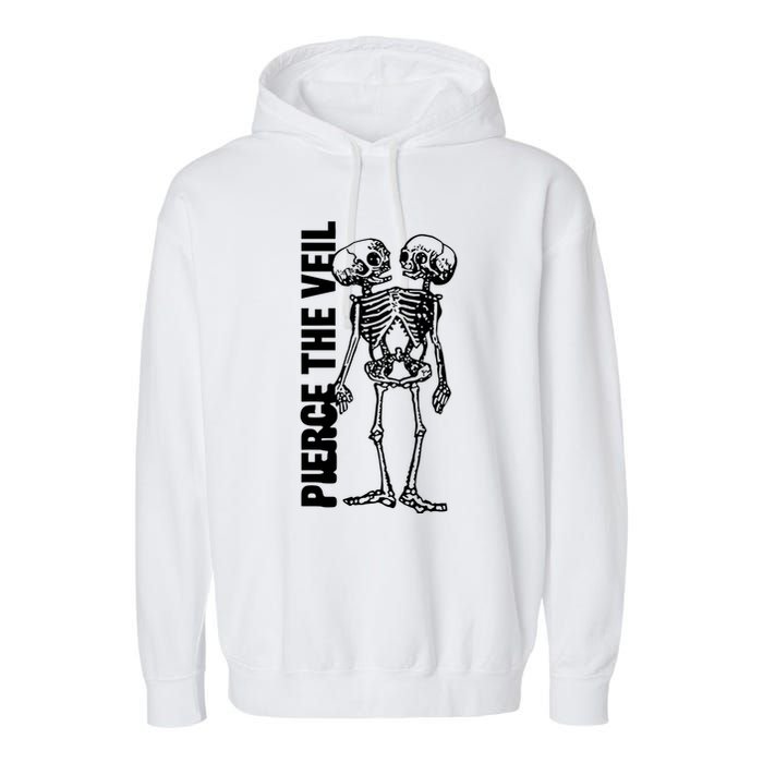 Tan Conjoined Skeleton Garment-Dyed Fleece Hoodie