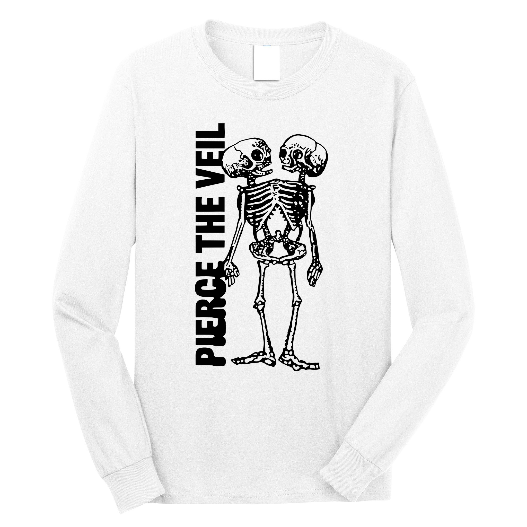 Tan Conjoined Skeleton Long Sleeve Shirt