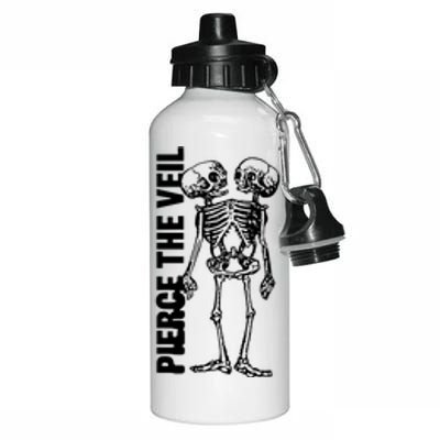 Tan Conjoined Skeleton Aluminum Water Bottle