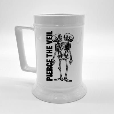 Tan Conjoined Skeleton Beer Stein