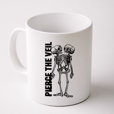Tan Conjoined Skeleton Mug