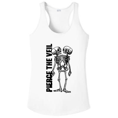 Tan Conjoined Skeleton Ladies PosiCharge Competitor Racerback Tank