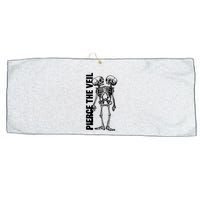 Tan Conjoined Skeleton Large Microfiber Waffle Golf Towel