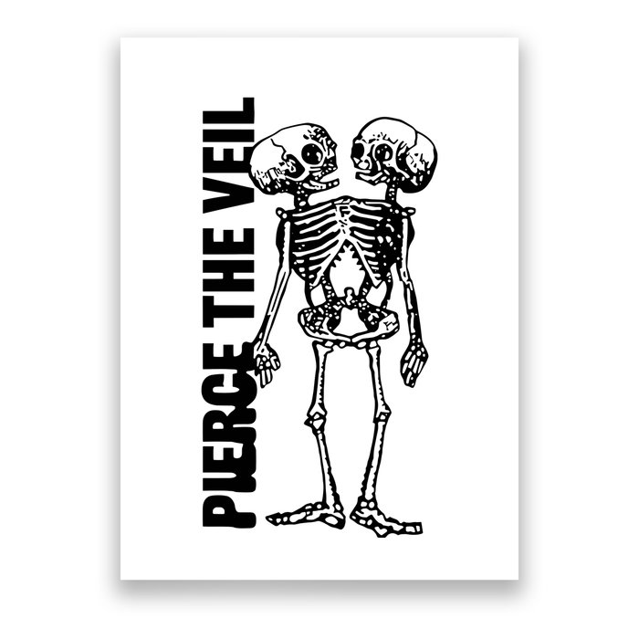 Tan Conjoined Skeleton Poster