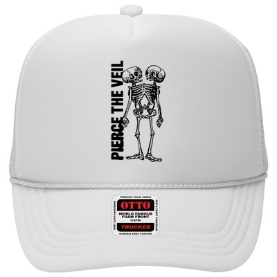 Tan Conjoined Skeleton Trucker Hat