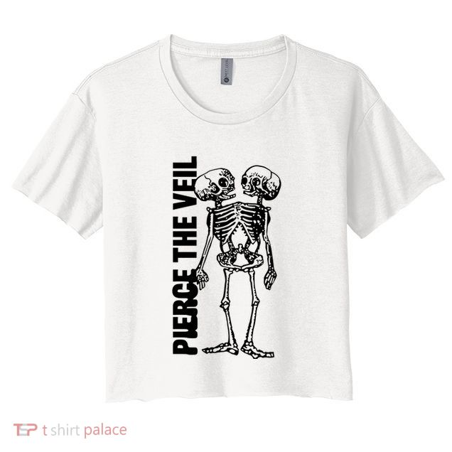 Tan Conjoined Skeleton Crop Top